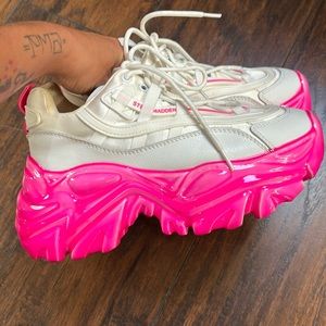 Steve Madden hot pink sneakers!!